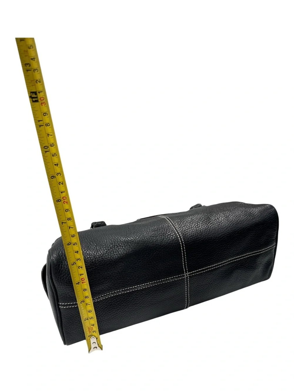 Kate Spade Cami Foster Black Pebbled Leather Barrel Bag